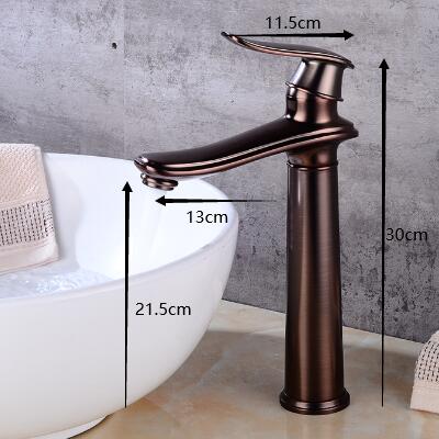 Traditional Style Oil Rubbed Bronze Finish Bathroom Sink Tap T0404OR