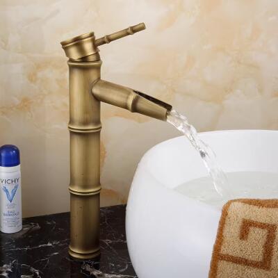 Retro Style Brass Tap, Bathroom Hot And Cold Art Basin, Bamboo Knot Tap, Antique Bathroom Basin Tap TA0121 Retro Style Brass Tap, Bathroom Hot And Cold Art Basin, Bamboo Knot Tap, Antique Bathroom Basin Tap TA0121