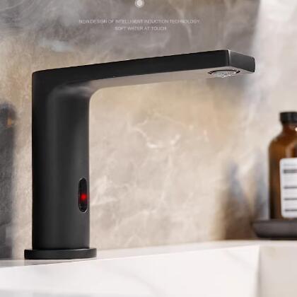 Automatic Taps Antique Black Brass Hand-free Mixer Water Basin Tap Bathroom Sink Tap TA0182