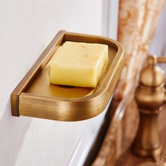 Antique Brass Bathroom Accessory Soap Holder High TA084S