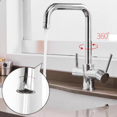 3 Way Kitchen Sink Mixer Tap Brass Water Direct Drinking Water Filtered Tap TC0145