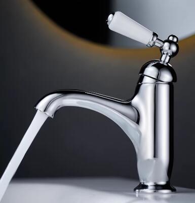 British-Style Premium Creative Tap With Ceramic Handles For Sink Basin, All Brass Cold And Hot Water Tap TC0227 British-Style Premium Creative Tap With Ceramic Handles For Sink Basin, All Brass Cold And Hot Water Tap TC0227
