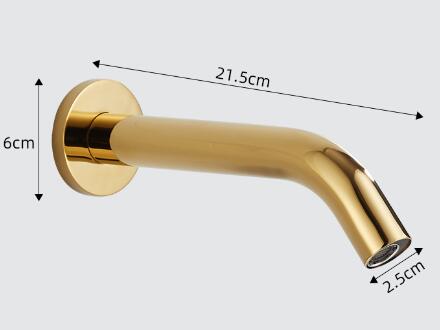 Automatic Golden Printed Bathroom Washing Hands Tap Wall Mounted Sensor Tap TG0170